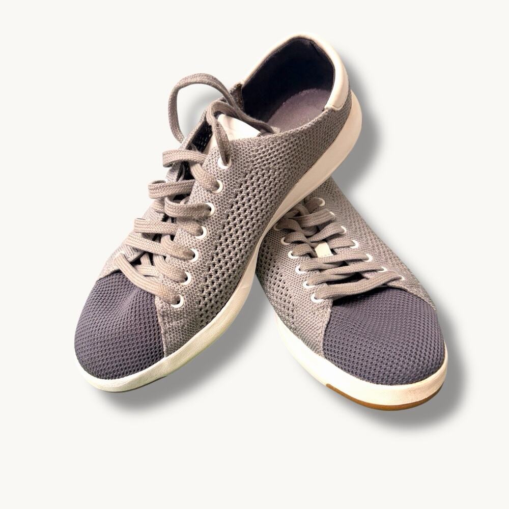 Cole Haan Women's Grandpro Gray tennis knit mesh‎ stitchlite Sneakers Size 8.5 B